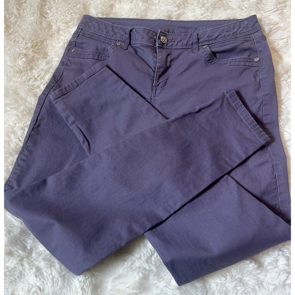 Simply Vera Wang Skinny Jeans Size 8 Lavender Purple Stretch Denim Mid Rise